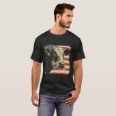 アメリカ国旗 7月4日 メンズ レディース Tシャツ (正面フル)