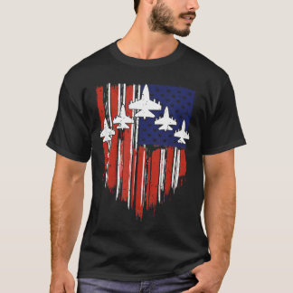 アメリカ国旗 7月4日 愛国者 一つの国家 神の下 Tシャツ