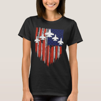 アメリカ国旗 7月4日 愛国者 一つの国家 神の下 Tシャツ