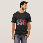 アメリカ国旗 7月4日 独立記念日 Tシャツ (正面フル)