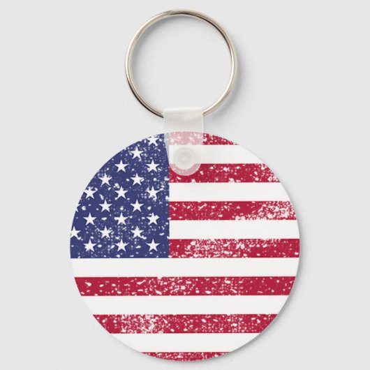 アメリカ国旗 7月4日 記念グッズ キーホルダー (正面)
