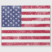 アメリカ国旗 7月4日 記念グッズ ラッピングペーパー (フラット)