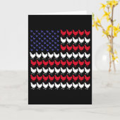 アメリカ国旗 7月4日 連帯すれば立ち、分裂すれば墜ちる カード (黄色い花)