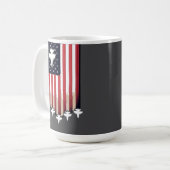 アメリカ国旗 7月4日 - 65079 コーヒーマグカップ (正面左)