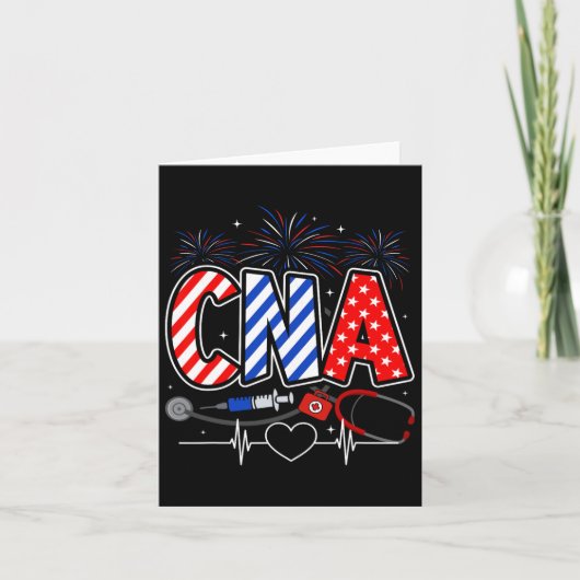 アメリカ国旗 7月4日 CNA 愛国 スコープ カード (正面)