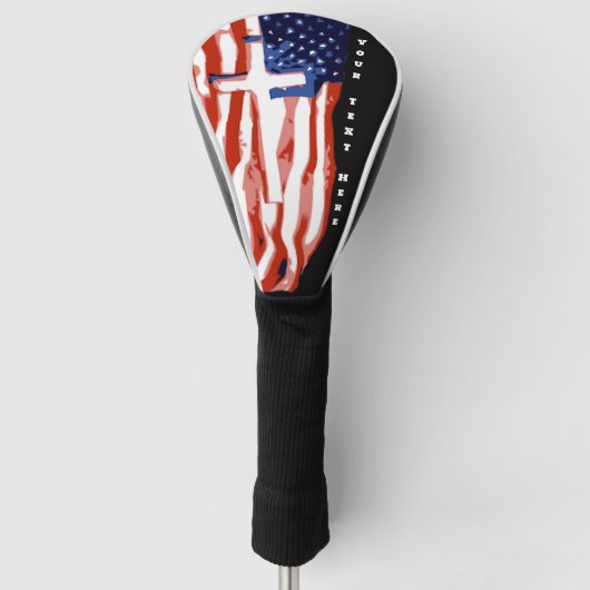 アメリカ国旗 (C) ゴルフヘッドカバー (正面)
