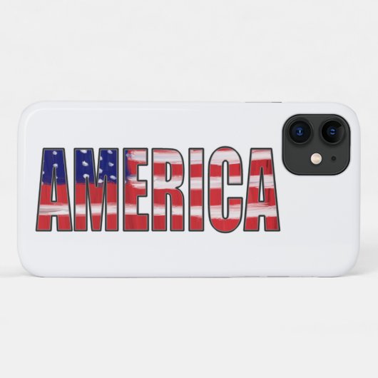 アメリカ国旗 Case-Mate iPhoneケース (裏面(横))
