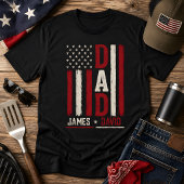 アメリカ国旗 Dad アメリカ国旗ギフト 父の日 Tシャツ
