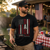 アメリカ国旗 Dad アメリカ国旗ギフト 父の日 Tシャツ