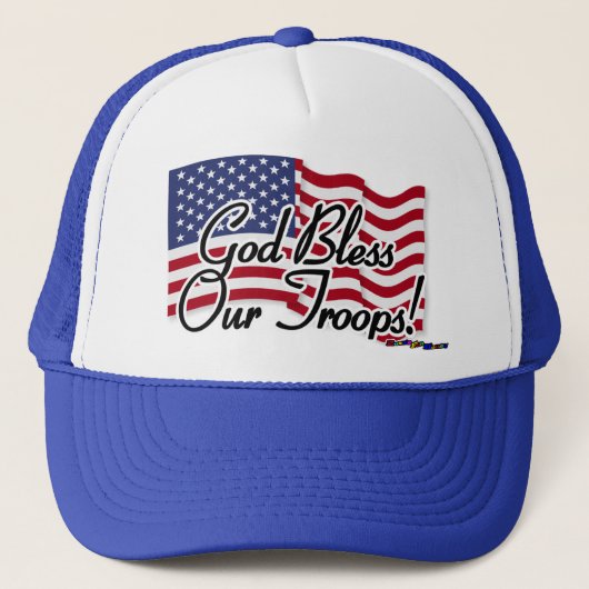 アメリカ国旗 – God Bless Our Wards! キャップ (正面)