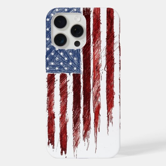 アメリカ国旗 iPhoneケース (裏面)