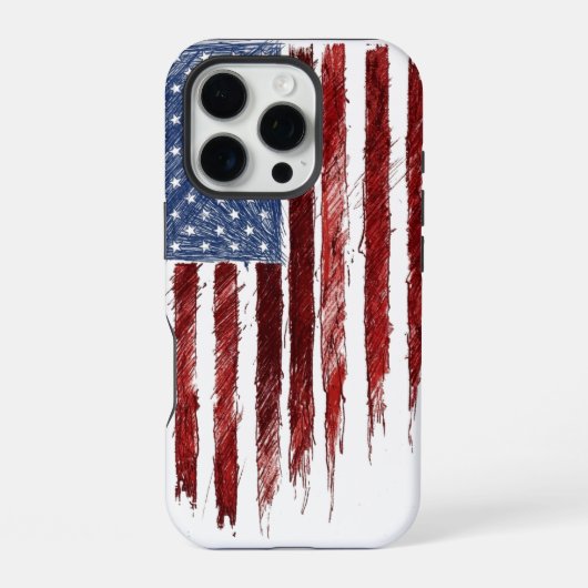 アメリカ国旗 iPhoneケース (裏面)