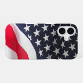 アメリカ国旗 iPhone 16ケース (裏面横)