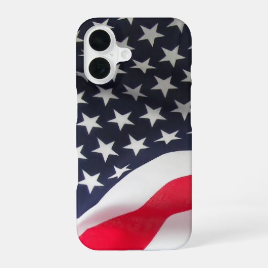 アメリカ国旗 iPhone 16ケース (裏面)