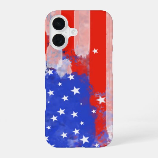 アメリカ国旗 iPhone 16ケース (裏面)