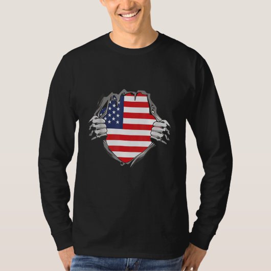 アメリカ国旗 Tシャツ (正面)