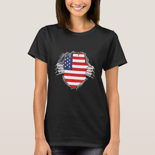 アメリカ国旗 Tシャツ (正面)