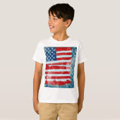 アメリカ国旗 Tシャツ (正面フル)