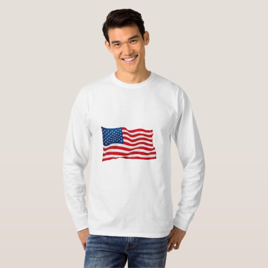 アメリカ国旗 Tシャツ (正面フル)