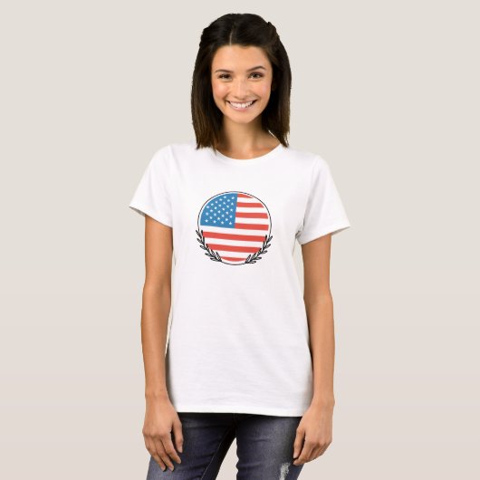 アメリカ国旗 Tシャツ (正面フル)