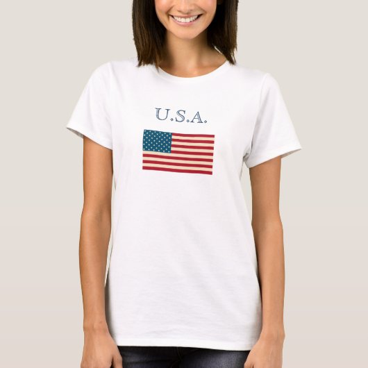 アメリカ国旗 U.S.A. Tシャツ (正面)