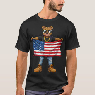 アメリカ国旗 Usa フラッグ 7月4日 愛国主義 レッド Tシャツ
