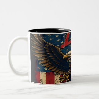 アメリカ国旗 USA プライド コーヒーマグ ツートーンマグカップ