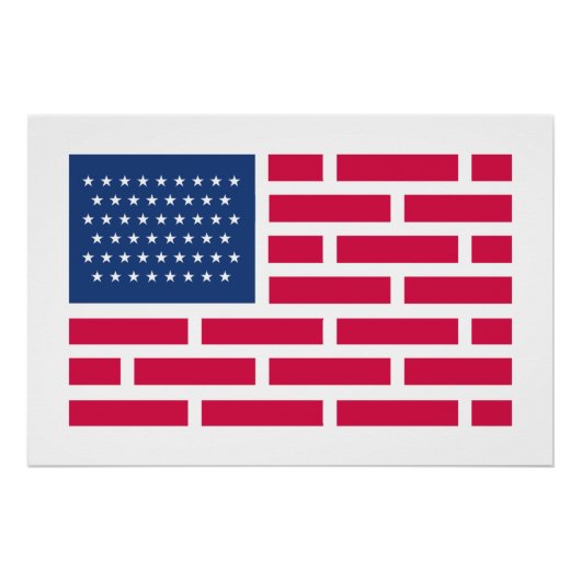 アメリカ国旗 USA ポスター (正面)
