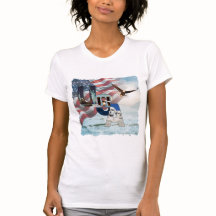 アメリカ国旗 USA 歴史的ランドマーク 女性用