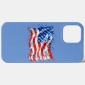 アメリカ国旗 USA 水彩 7月4日 Case-Mate iPhoneケース (裏面 (横))