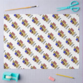 アメリカ国旗Airedale Terrier Dog – かわいい 薄葉紙 (クラフト)