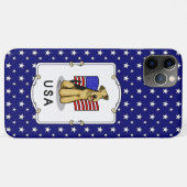 アメリカ国旗Airedale Terrier Dog – かわいい Case-Mate iPhoneケース (裏面(横))