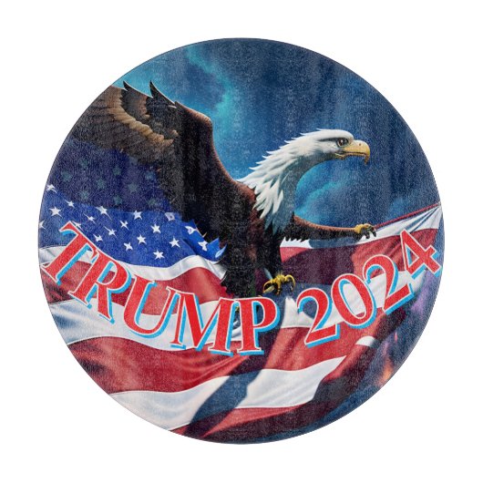 アメリカ国旗American Eagle TRUMP 2024 カッティングボード (正面)