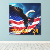アメリカ国旗American Eagle TRUMP 2024 キャンバスプリント (インサイチュ (ウッドフロア))