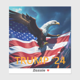 アメリカ国旗American Eagle TRUMP 2024 シール