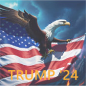 アメリカ国旗American Eagle TRUMP 2024 シール (正面)