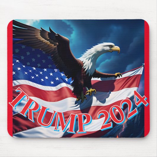 アメリカ国旗American Eagle TRUMP 2024 マウスパッド (正面)