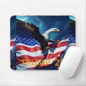 アメリカ国旗American Eagle TRUMP 2024 マウスパッド (マウス)