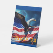 アメリカ国旗American Eagle TRUMP 2024 台座サイン (正面)