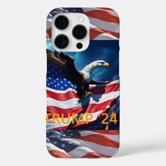 アメリカ国旗American Eagle TRUMP 2024 Case-Mate iPhoneケース (裏面)