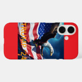 アメリカ国旗American Eagle TRUMP 2024 Case-Mate iPhoneケース (裏面 (横))