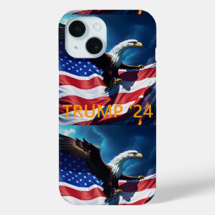 アメリカ国旗American Eagle TRUMP 2024 iPhone 15ケース