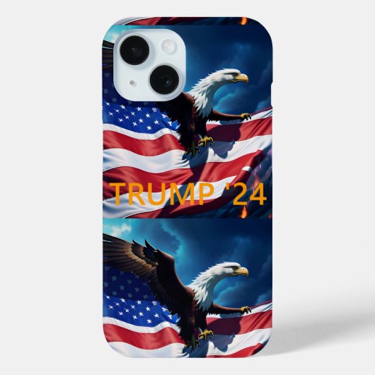 アメリカ国旗American Eagle TRUMP 2024 Case-Mate iPhoneケース (裏面)