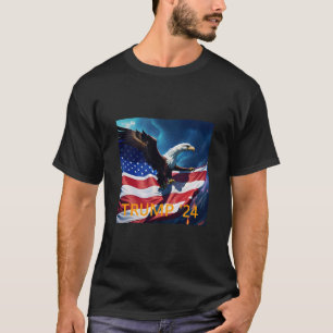 アメリカ国旗American Eagle TRUMP 2024 Tシャツ