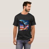 アメリカ国旗American Eagle TRUMP 2024 Tシャツ (正面フル)