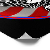 アメリカ国旗Bald Eagle 統一された州のポスターサイン ポスター (角)