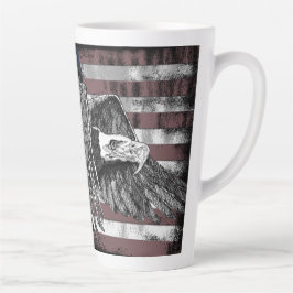 アメリカ国旗Bald Eagle USA カフェラテマグ