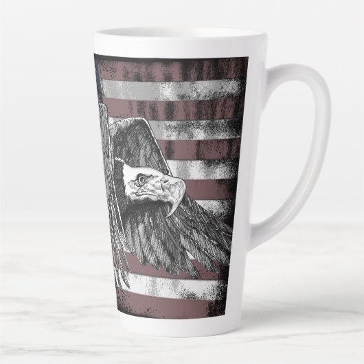 アメリカ国旗Bald Eagle USA カフェラテマグ (右)