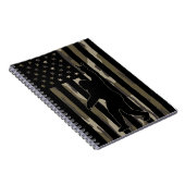 アメリカ国旗Bigfoot Bottomland迷彩柄 ノートブック (右側)