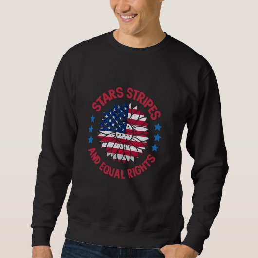アメリカ国旗Equal Rights Women's Rights Of J スウェットシャツ (正面)